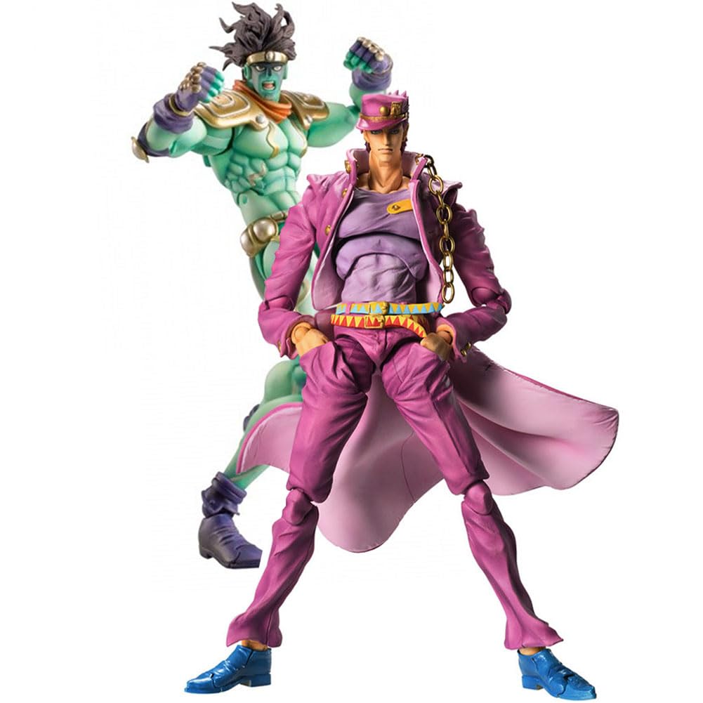 Amazon.com: MABAIUDE 2pcs JJBA Kujo Jotaro Action Figure and Star